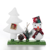 Maxbell Novel Mini Christmas Tree Snowman Xmas Desktop Decoration Decor Gift White 1 Tree