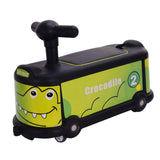 Maxbell Maxbell Wheel Scooter Practice Coordination Cartoon Silent Outdoor Ride Ons for Kids Crocodile