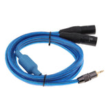 1/8 Inch to Dual XLR Stereo Splitter Y Audio Cable (6.6FT) - Male 3.5mm Phono Mono to XLR Male Connector Wire Cord Plug Jack - Aladdin Shoppers