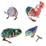 Maxbell Funny Wind Up Animal Bunny Bird Frog Model Toy Clockwork Collectible Gift