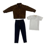 Maxbell 1:6 Scale Action Figure Clothes Corduroy suits Doll Costume for 12 inch Male Brown