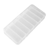 Maxbell Double-sided Lure Box Clear Water Resistant Multipurpose Fishing Tackle Box 19x9.5x2.5cm