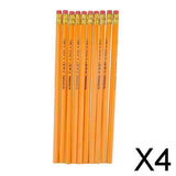 Maxbell 4x10 Pcs HB No.2 Woodcase Pencils Office School Break Resistant Yellow Barrel