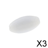 Maxbell 3xElliptical PTFE Magnetic Stirrer Mixer Stir Bar Lab Equipment 7x15mm