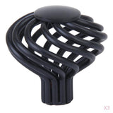 Maxbell 3Pcs 3.4cm Twist Spiral Kitchen Cabinet Drawer Dresser Cupboard Handle Pull Knob