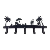 Maxbell Wall Mounted Key Rack Multifunction Iron 5 Hooks for Bedroom Home Front Door