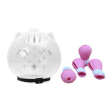 Maxbell Cat Muzzle Multifunctional Pet Tools with Foot Pads for Home Grooming Travel M pink foot pads