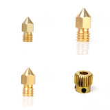 Maxbell 0.2-0.4mm Extruder Nozzle Head+MK8 Extruder Drive Gear for 1.75mm 3D Printer