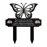 Maxbell Memorial Grave Marker Graveside Memorial Plaque Sign for Lawn Patio Festival Black