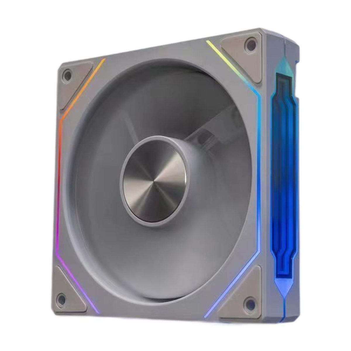 Maxbell CPU Fan 5V 3Pin ARGB High Performance for PC Chassis Silent Case Cooling Fan White Forward