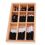 Maxbell Maxbell Kids Montessori White Black Beads Bar for Kids Early Developing Math Counting Toy