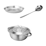 Maxbell Lard Container Stainless Steel 2L Filter Pot for Storing Fat Kitchen Storing