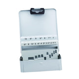 Maxbell Twist Drill Bit Case Accessories Iron Portable Drill Bit Dispenser Organizer 19 Slots