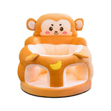 Maxbell Infants Support Chair Learning Sitting Cartoon Infant Sofa for Birthday Gift monkey