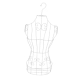 Maxbell Hanging Half Body Torso Mannequin Support Female Mannequin for Stores Sewing White
