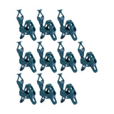 Maxbell 10x Christmas Light Spring Clips for E12 E17 Base Adjustable for Xmas Trees