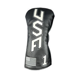 Maxbell Golf Club Cover Anti Scratch Equipment for Women Portable Protection L Black White Text