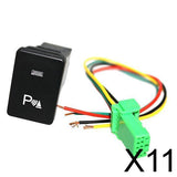 Maxbell 11xPush Switch White LED Parking Lights For        2008-up
