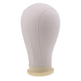Maxbell 22'' Canvas Mannequin Head for Wigs Hat Making Display Holder Tripod Stand