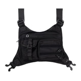 Maxbell Men Women Chest Rig Bag Adjustable Strap Front Pack Pouch for Cycling Travel