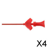 Maxbell 4x mini grabber SMD IC test hook clip jumper probe Logic Analyzer  red