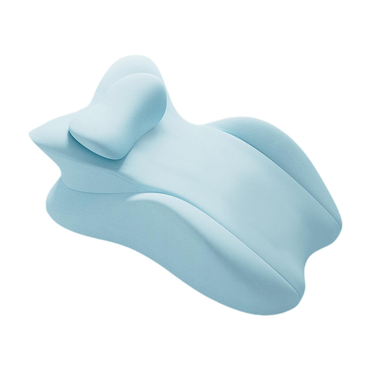 Maxbell Bed Wedge Pillow Sleeping Lie Cushion for Back Sleeping Lounging Office blue