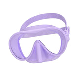 Maxbell Snorkel Diving Mask Waterproof with Nose Cover for Outdoor Water Sports Pool Purple