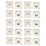 Maxbell 20 Sets Magnetic Bag Clasps for Craft Clothing Bag DIY 14mm Bronze & Silver
