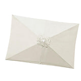 Maxbell Umbrella Replacement Canopy 200cmx300cm Waterproof for Outdoor Use Home Deck Beige White