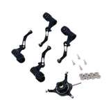 Maxbell RC Helicopter Swashplate Set Easy Installed RC Aircraft Accessories for K170 Black