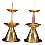 Maxbell 2x Buddhist Tealight Candle Holders Candelabra Home Dinner Metal Candlestick