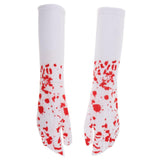 Maxbell Halloween Nurse Bloody Gloves Costume Fancy Dress Cosplay Prop Decorations