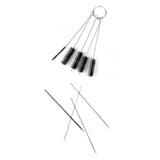 Maxbell 5 PCS Tattoo Tubes Cleaning Brushes + 5Pcs 0.3mm Needle for 130 Airbrush