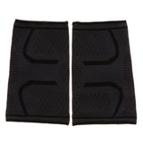 Nylon Compression Knee Sleeves Brace Support for Outdoor Sports Black M