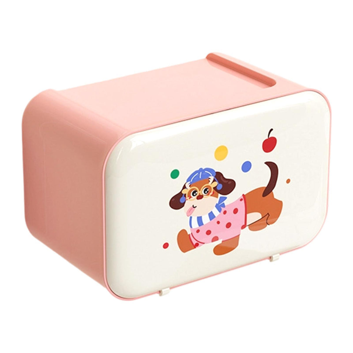 Maxbell Wall Mounted Tissue Box Cute Tissue Dispenser for Bathroom Kitchen Farmhouse Pink Dog