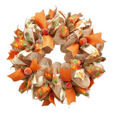 Maxbell Fall Wreath Decorative Round Autumn Wreath for Indoor Outdoor Cafe Fireplace
