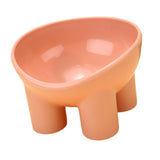 Maxbell Raised Cat Bowl Protect Pet's Spine Non Slip Pet Feeding Dish Food Container pink