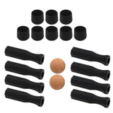 Maxbell Foosball Table Handles Non Slip Table Soccer Practical Standard Rod End Caps Orange Ball