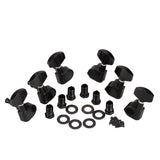 Maxbell Set Acoustic Guitar Bridge Pins Saddle Nut+Tuning Pegs Tuner Machine Heads 3L 3R