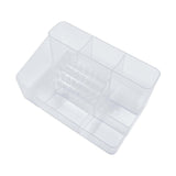 Nail Art Polishing Grinding Organizer Space Saving Case 28 Holes Bits Holder Transparent