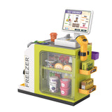 Maxbell Register Toy Checkout Counter Educational Pretend Play for Age 3-7 Kids Green