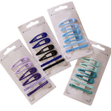 Maxbell Colored Hair Clips Girls Headwear Lady One-Word Hairpin Green Blue Purple