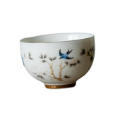 Maxbell Chinese Kung Fu Tea Cup Ceramic for Outdoor Indoor Compact Home Office Gifts 85ml