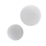 Maxbell 2Pcs Foam Balls White Polystyrene Balls Decor for Household Celebration 15cm 25cm