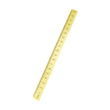 Maxbell Brass Ruler Paperweight Metal Measuring Ruler for Writing Painting Measuring 20cmx1cm