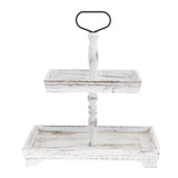 Maxbell Maxbell Tiered Tray Tableware Dessert Holder Serving Tray for Baking Gatherings Home Rectangle