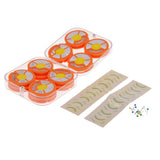 Maxbell Maxbell 8pcs Durable Plastic Fishing Round Reels Bobbins Spools Hook Line Rig Trace Storage