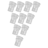 Maxbell 10 Pieces Clear Standoffs Decorative Wall Mounting Screws for Home Shop Mall 2cmx2cm
