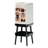 Maxbell Trash Can High Foot Simplistic Waste Paper Bucket for Dresser Office Kitchen Style A