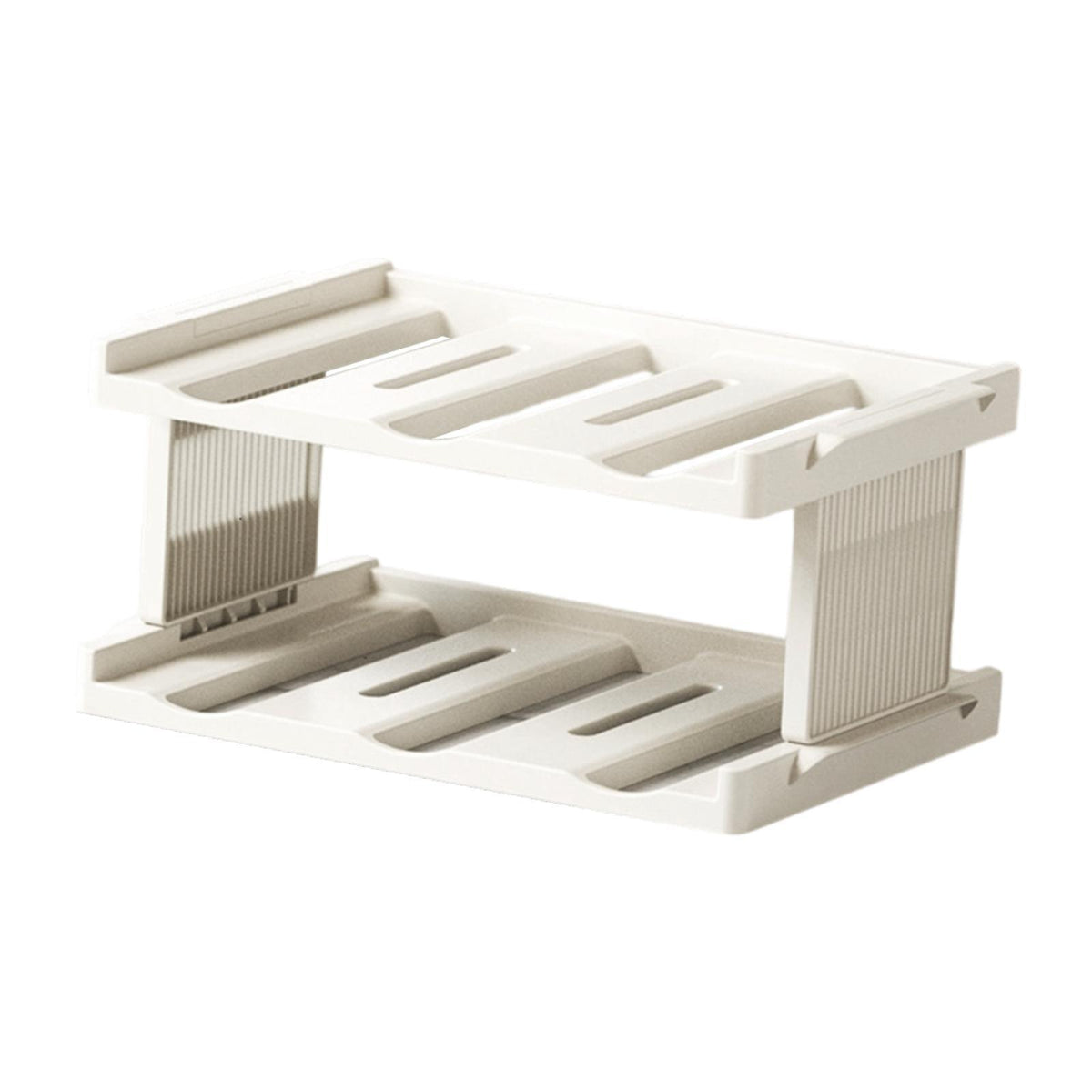 Maxbell Cup Storage Rack Basement Drinks Kitchen Organization Water Bottle Organizer 33x22x15cm Milky